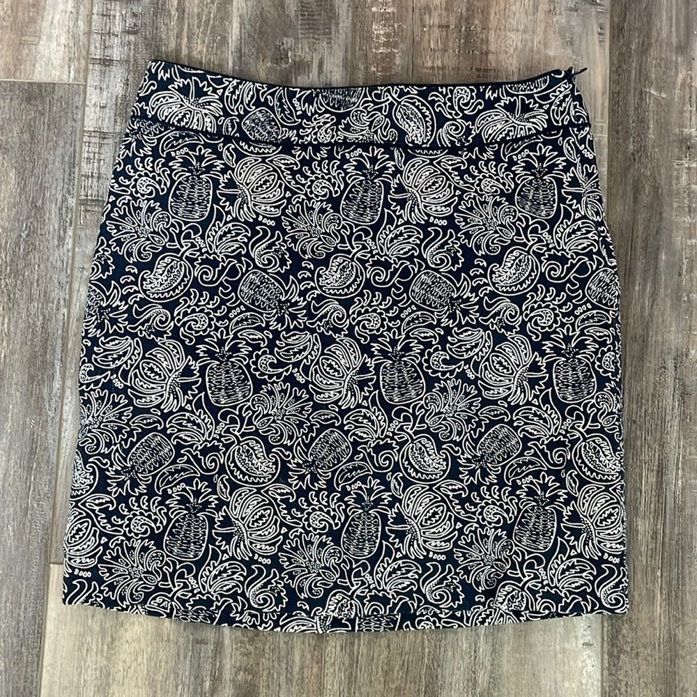 Vineyard Vines Margo skirt pineapple side zip